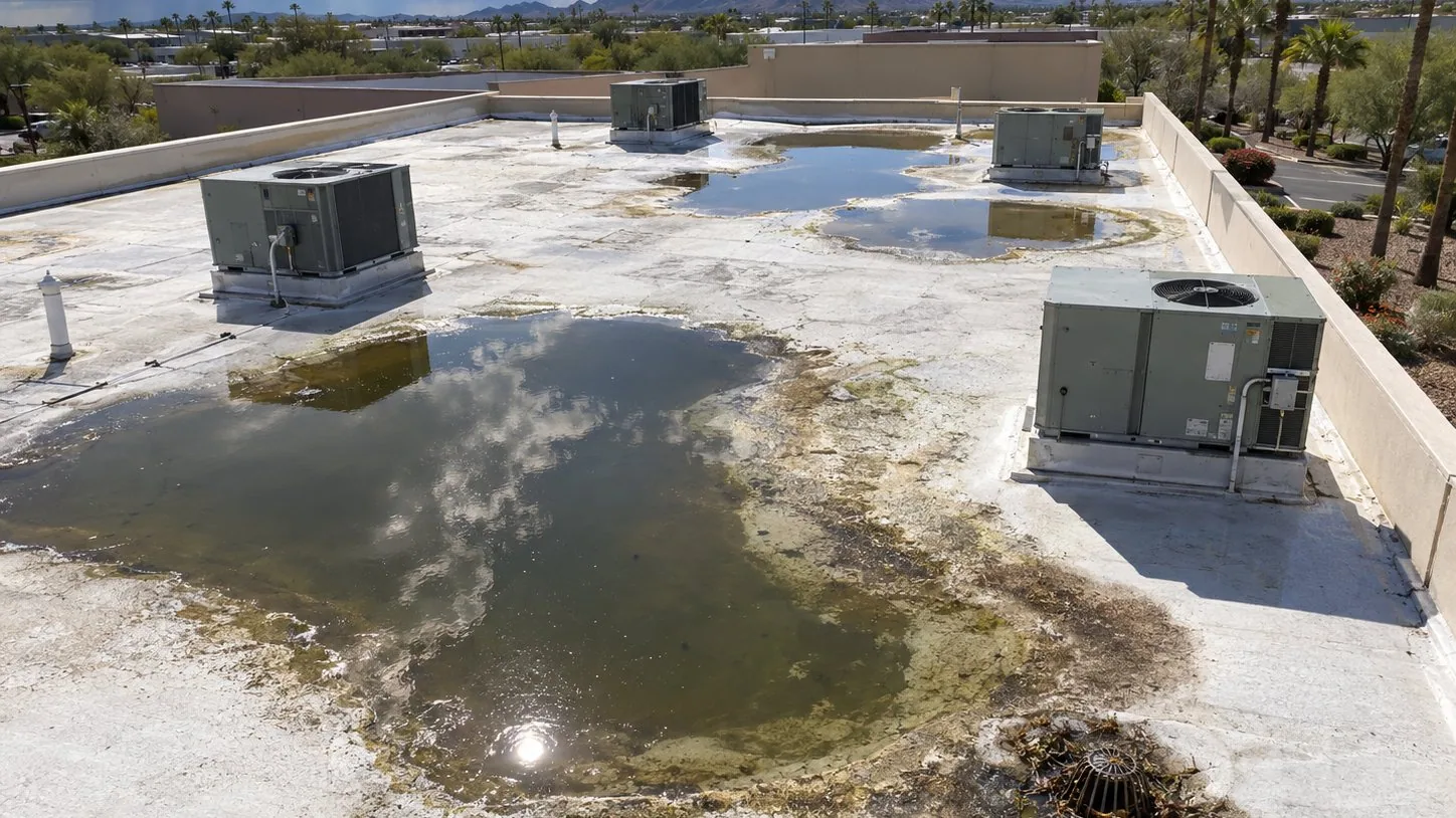 Ponding Water Roof Repair in Merced, CA