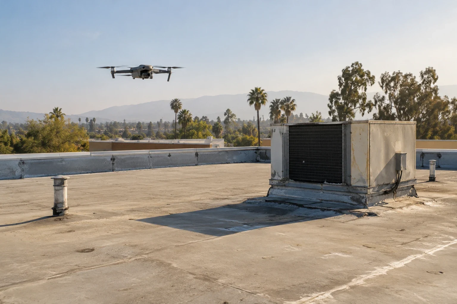 Drone Roof Inspection in Merced, CA
